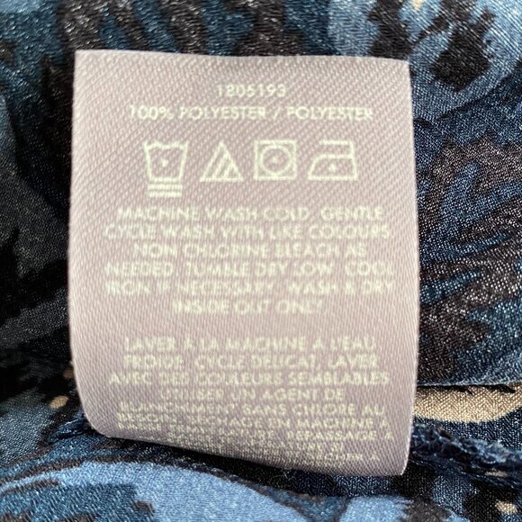 Ted Baker Oversize Floral Black Blue Ecru Blouse Sz Sm - Picture 9 of 10